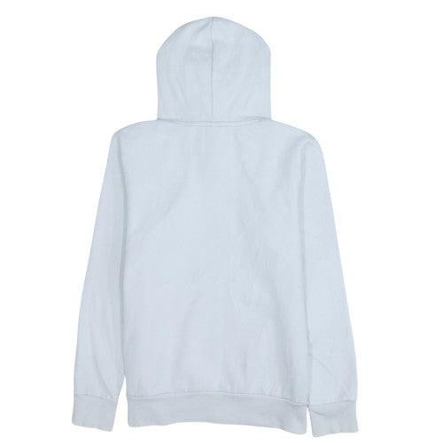 Puma Womens White Glitter Logo Pullover Hoodie Size M