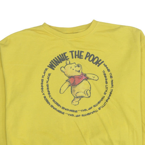 Disney Women’s Yellow Winnie the Pooh Pullover Sweatshirt Size L