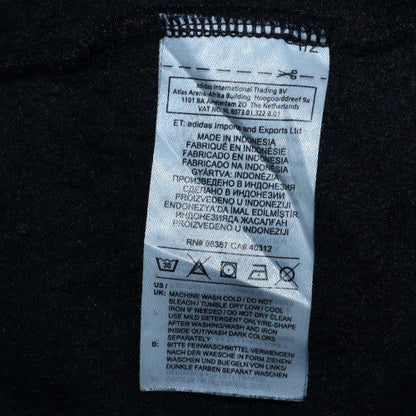 Additional view of Adidas women’s black crew neck pullover sweatshirt, size UK 14, relaxed fit