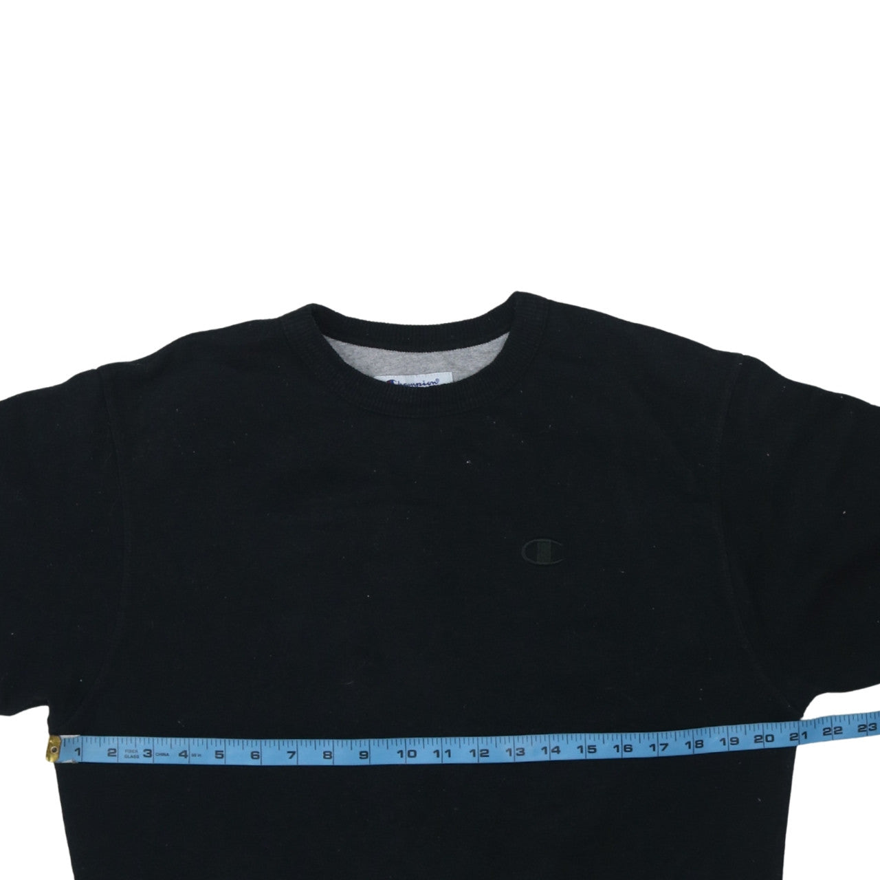 Champion Men's Black Small Crew Neck Pullover Sweatshirt