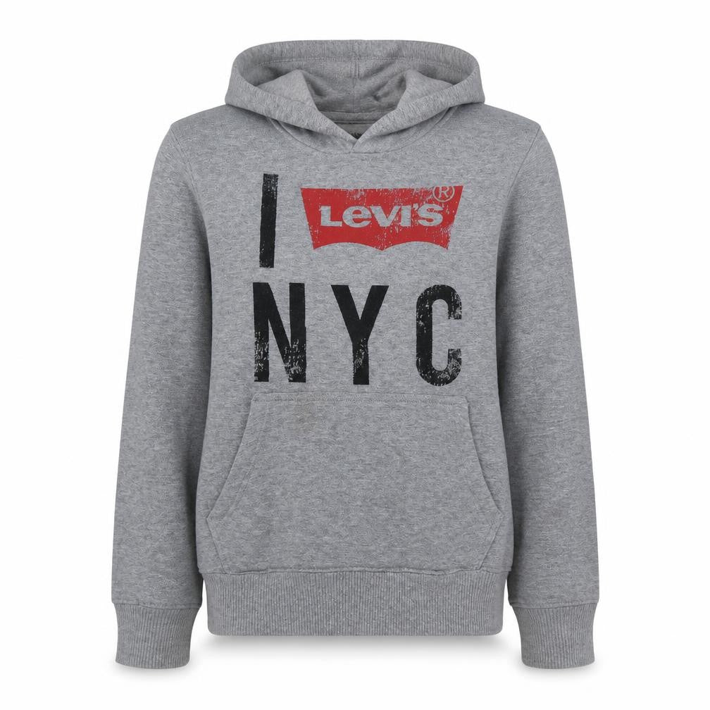 Levi's Womens Grey Graphic Hoodie Large 16-18 Pullover Sweatshirt
