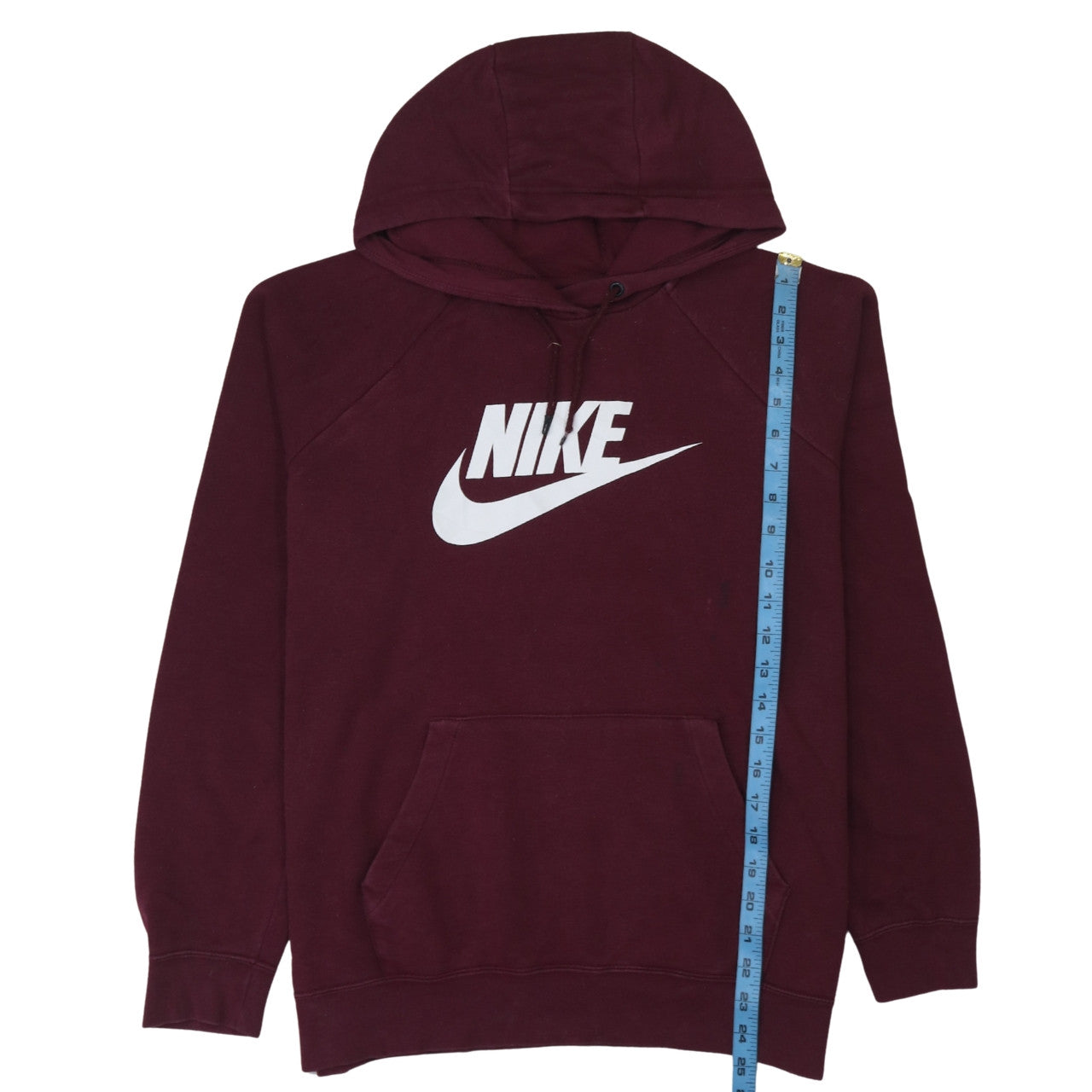 Nike Men's Red Hoodie Pullover Large Logo Sportswear Fleece