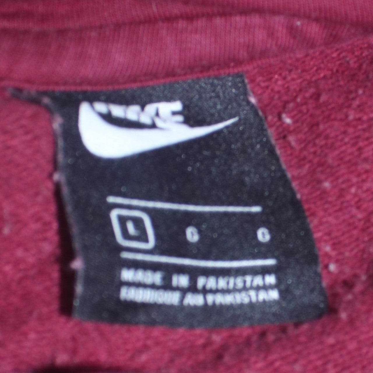 Nike Men's Red Hoodie Pullover Large Logo Sportswear Fleece