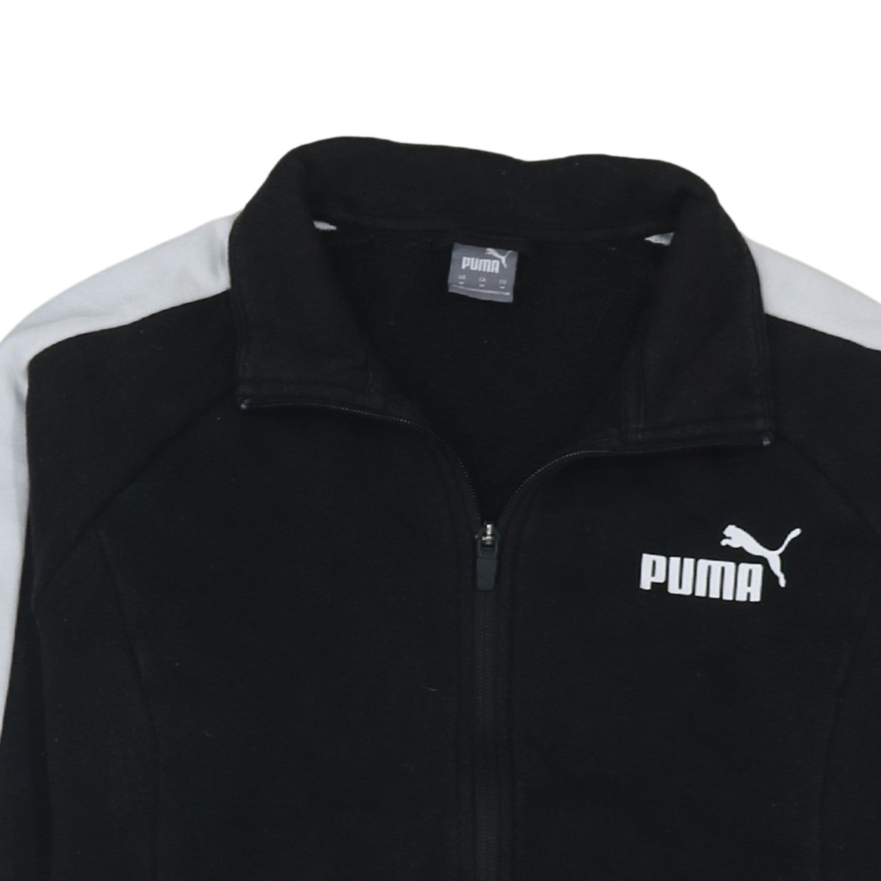 Puma Men's Black Full Zip Fleece Sweatshirt Size M