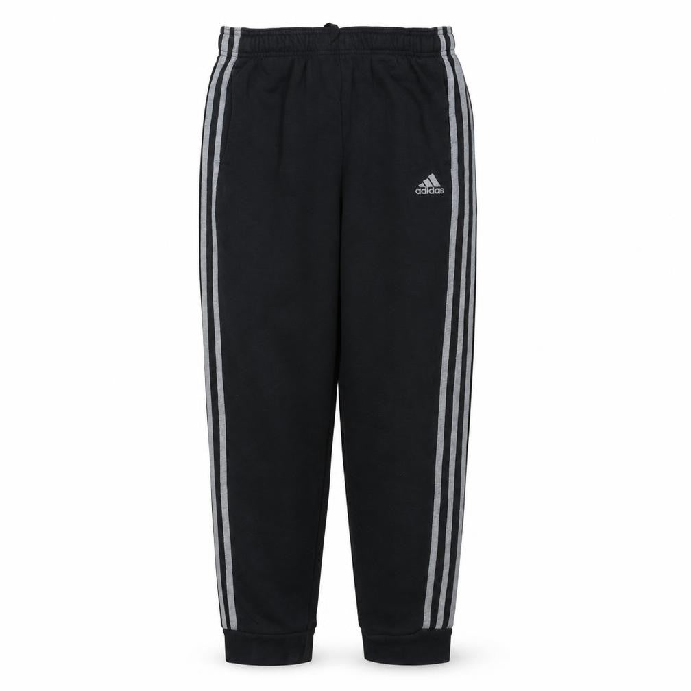 Adidas Boys Black Jogger Trousers 13-14 Years Elastic Waist Fleece