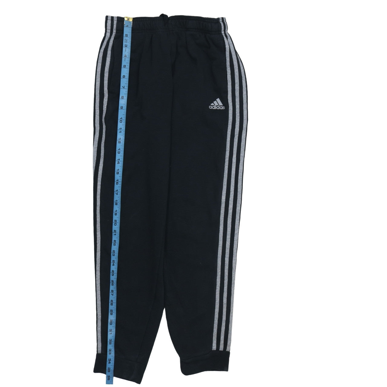 Adidas Boys Black Jogger Trousers 13-14 Years Elastic Waist Fleece