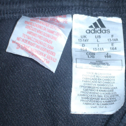 Additional view of Adidas boys’ black jogger trousers 13-14 years elastic waist fleece