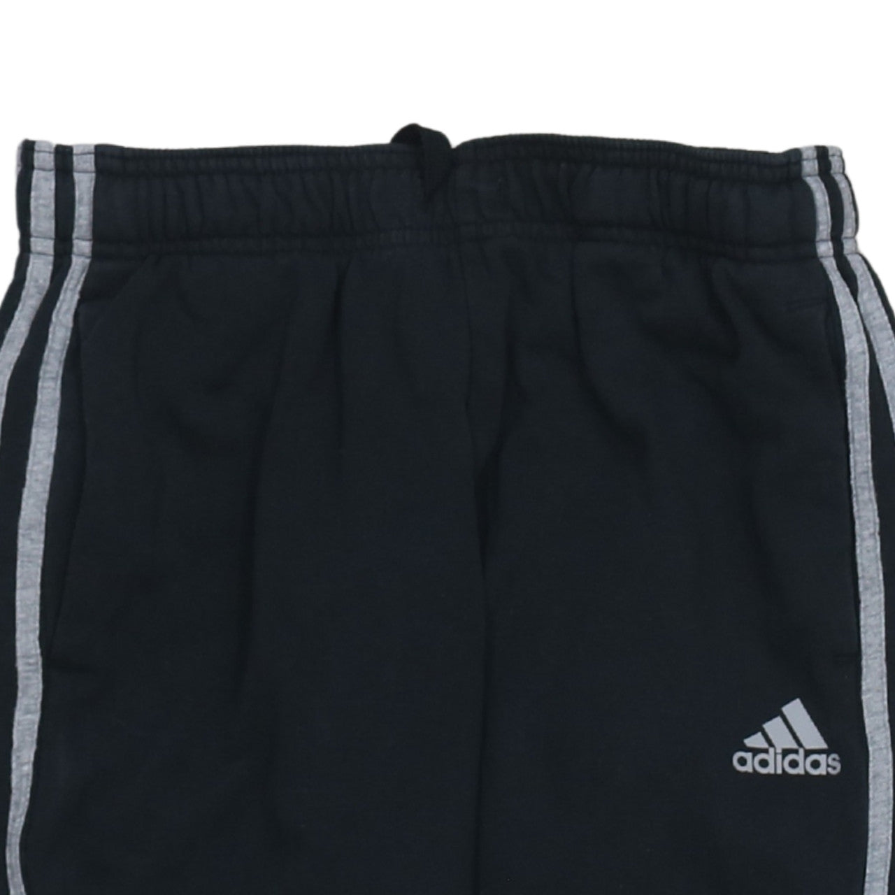 Adidas Boys Black Jogger Trousers 13-14 Years Elastic Waist Fleece