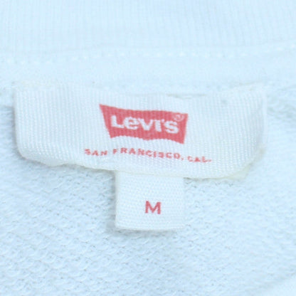 Levi's Women's White Crew Neck Pullover Sweatshirt M