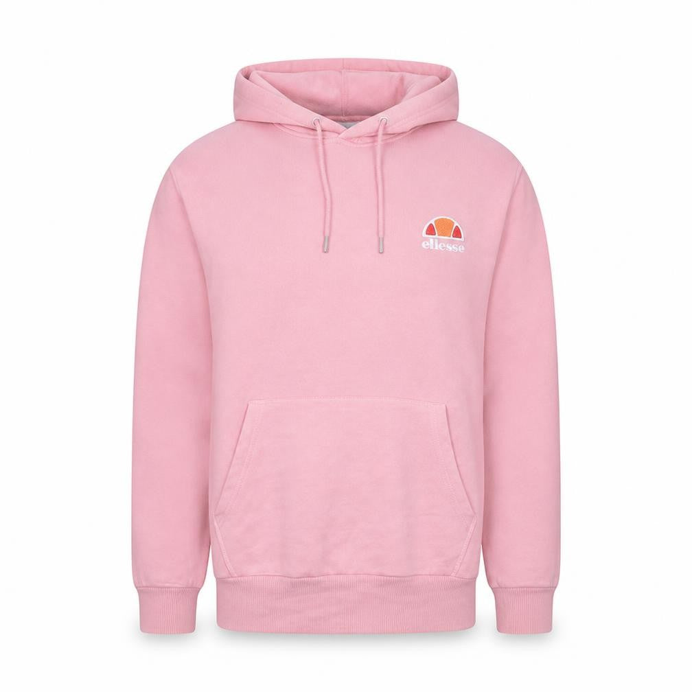 Ellesse Men's Pink Pullover Hoodie Medium Cotton Blend Casual Sweatshirt