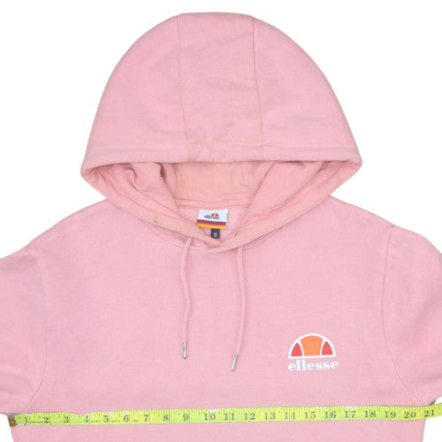 Ellesse Men's Pink Pullover Hoodie Medium Cotton Blend Casual Sweatshirt