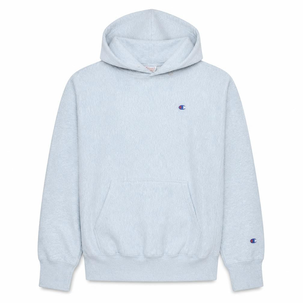 Champion Men's Grey Pullover Hoodie Medium Regular Fit Reverse Weave