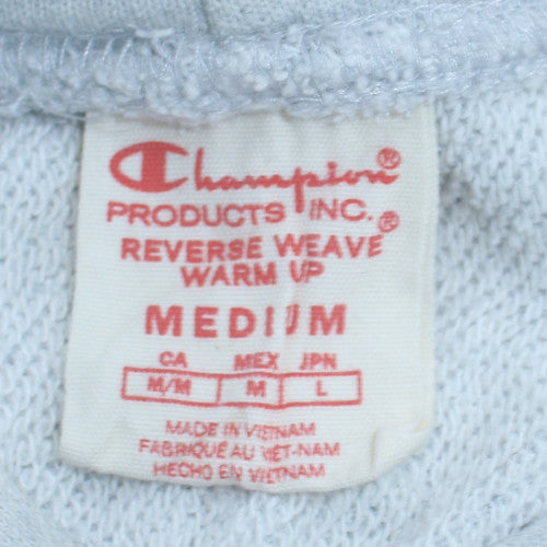 Champion Men's Grey Pullover Hoodie Medium Regular Fit Reverse Weave
