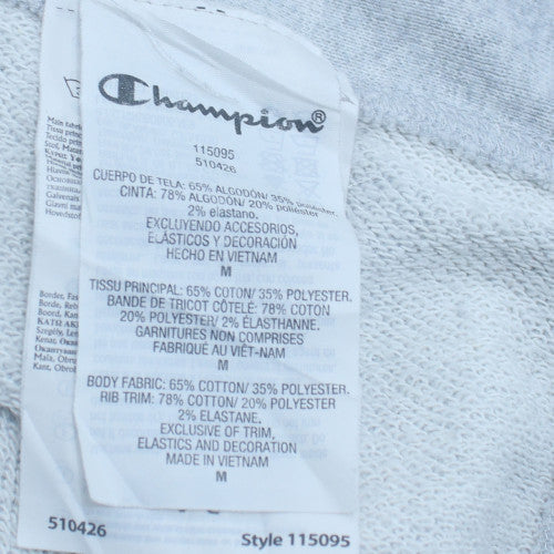 Champion Men's Grey Pullover Hoodie Medium Regular Fit Reverse Weave