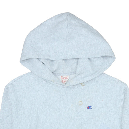 Champion Men's Grey Pullover Hoodie Medium Regular Fit Reverse Weave