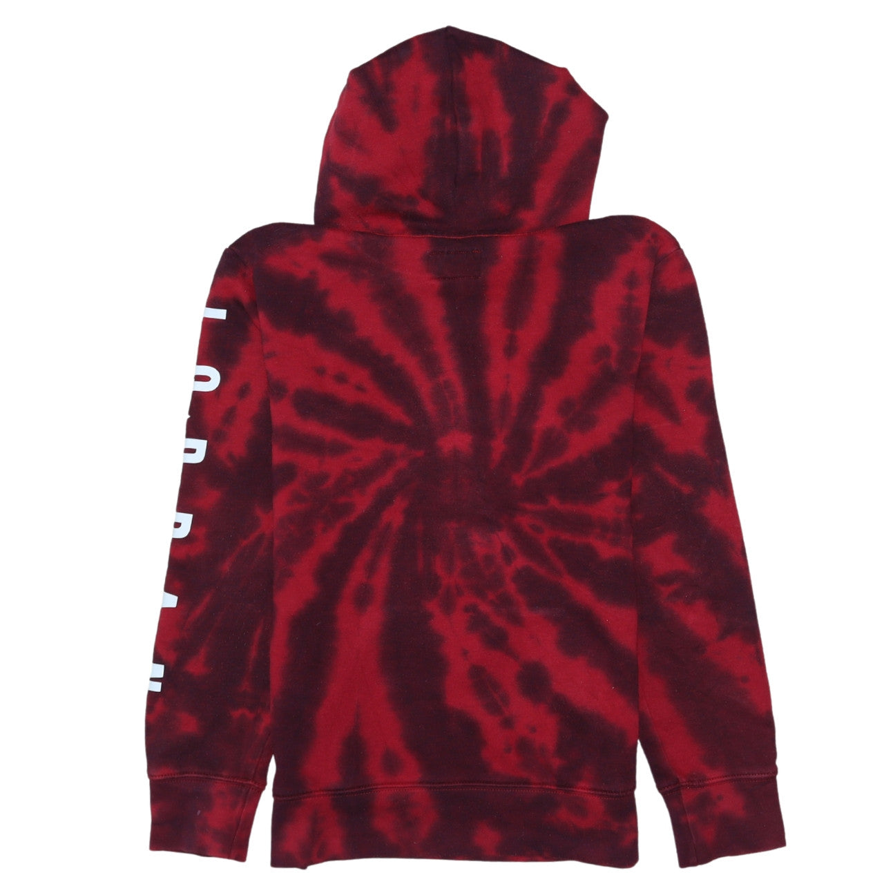Jordan Boys Red Black Tie Dye Pullover Hoodie 12-13 Years Logo Fleece