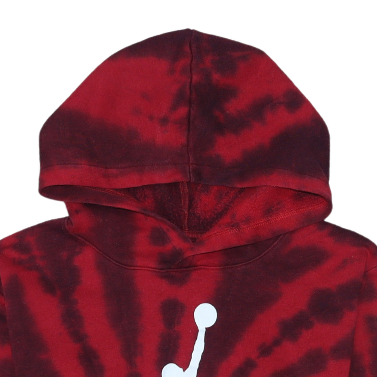 Jordan Boys Red Black Tie Dye Pullover Hoodie 12-13 Years Logo Fleece