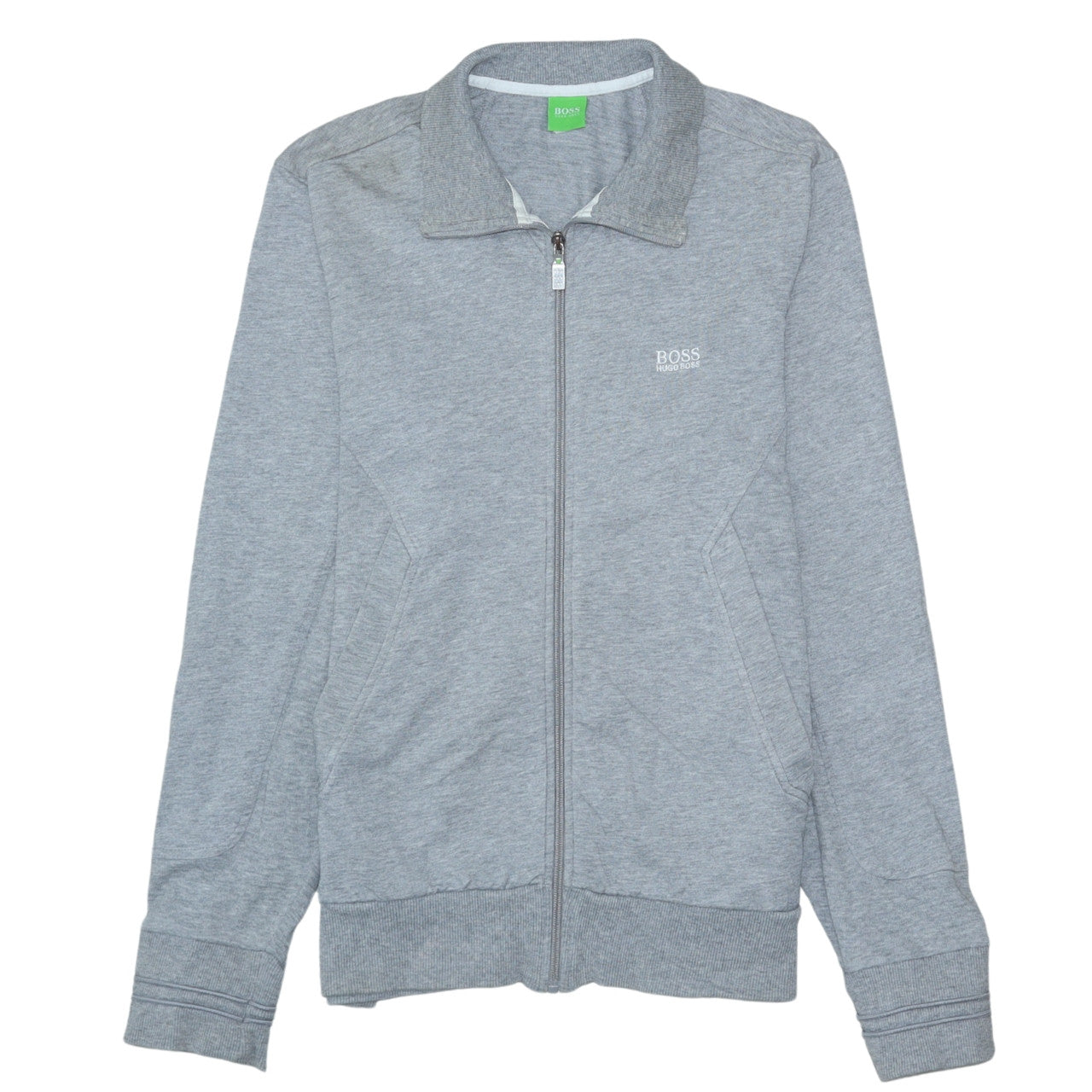 Hugo Boss Men's Grey Full Zip Sweatshirt M Regular Fit