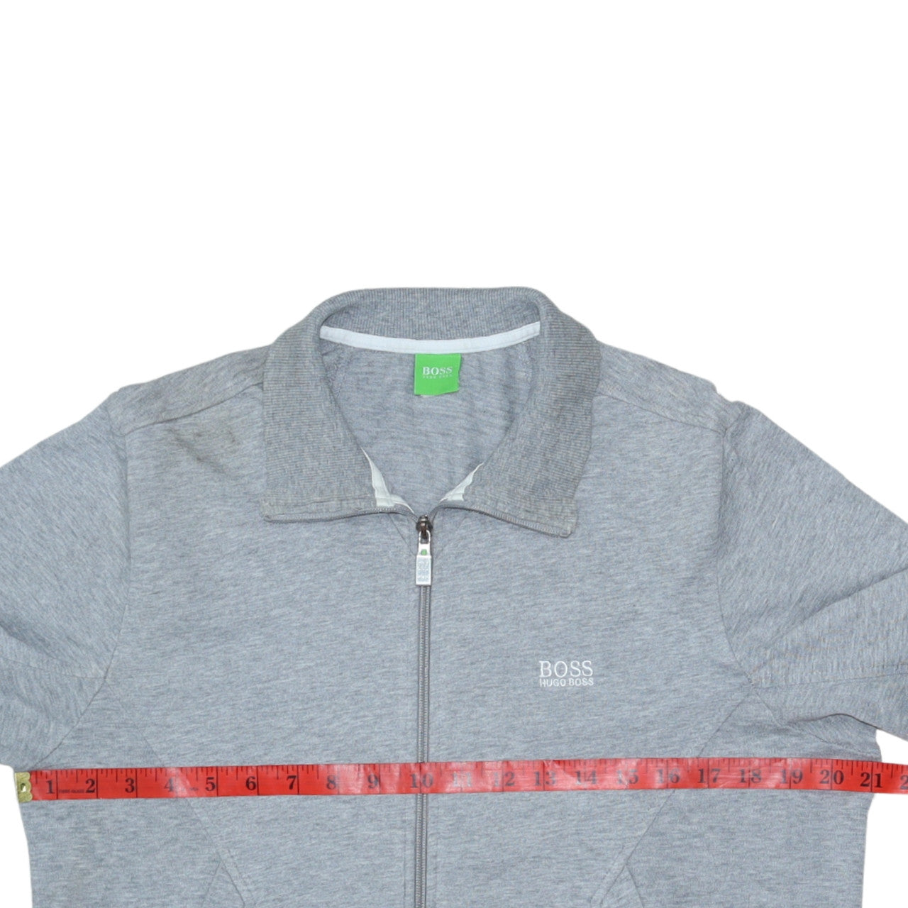 Hugo Boss Men's Grey Full Zip Sweatshirt M Regular Fit