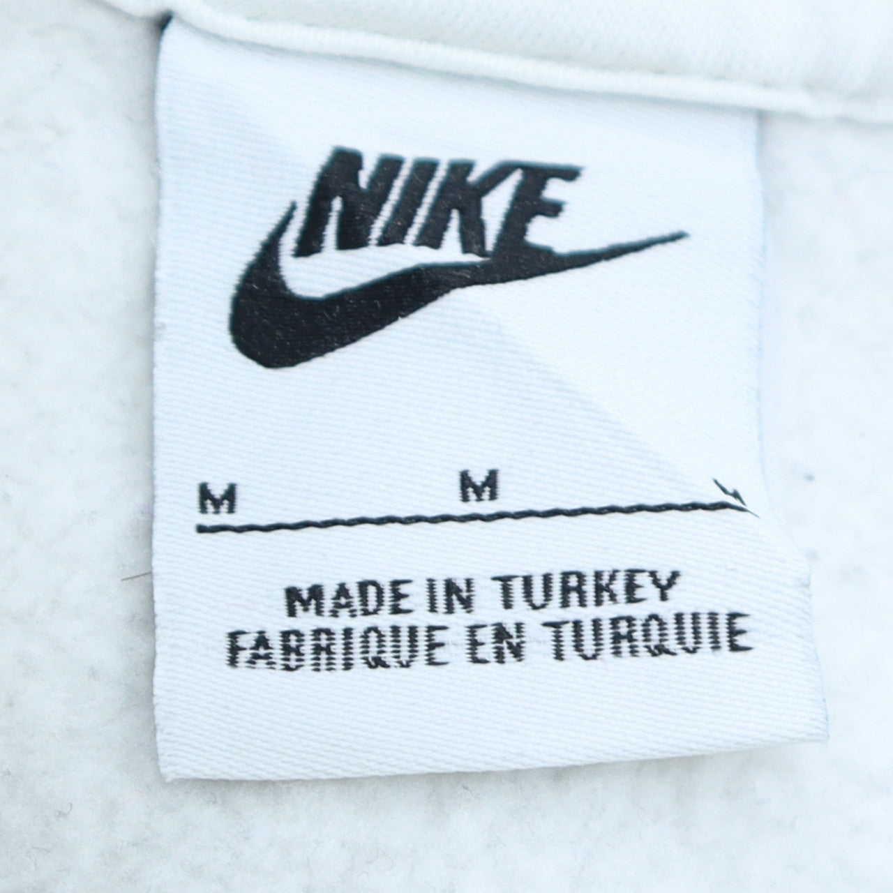 Nike Womens White Medium Pullover Hoodie Cotton Blend Casual