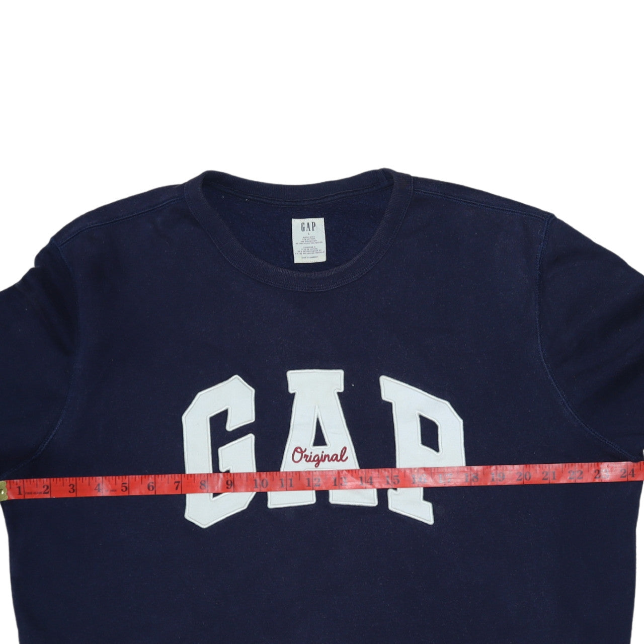 GAP Men's Blue Logo Pullover Sweatshirt L Regular Fit