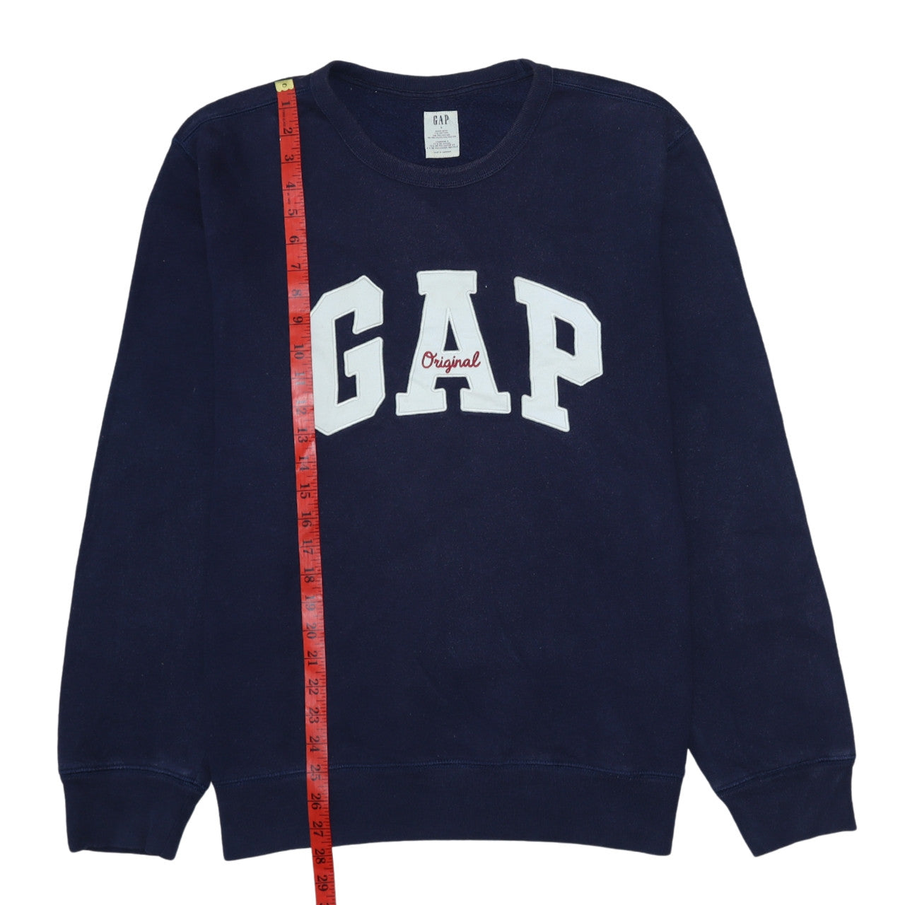GAP Men's Blue Logo Pullover Sweatshirt L Regular Fit