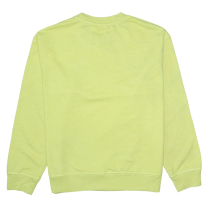 Levi's Womens Yellow Logo Crew Neck Pullover Sweatshirt Size M
