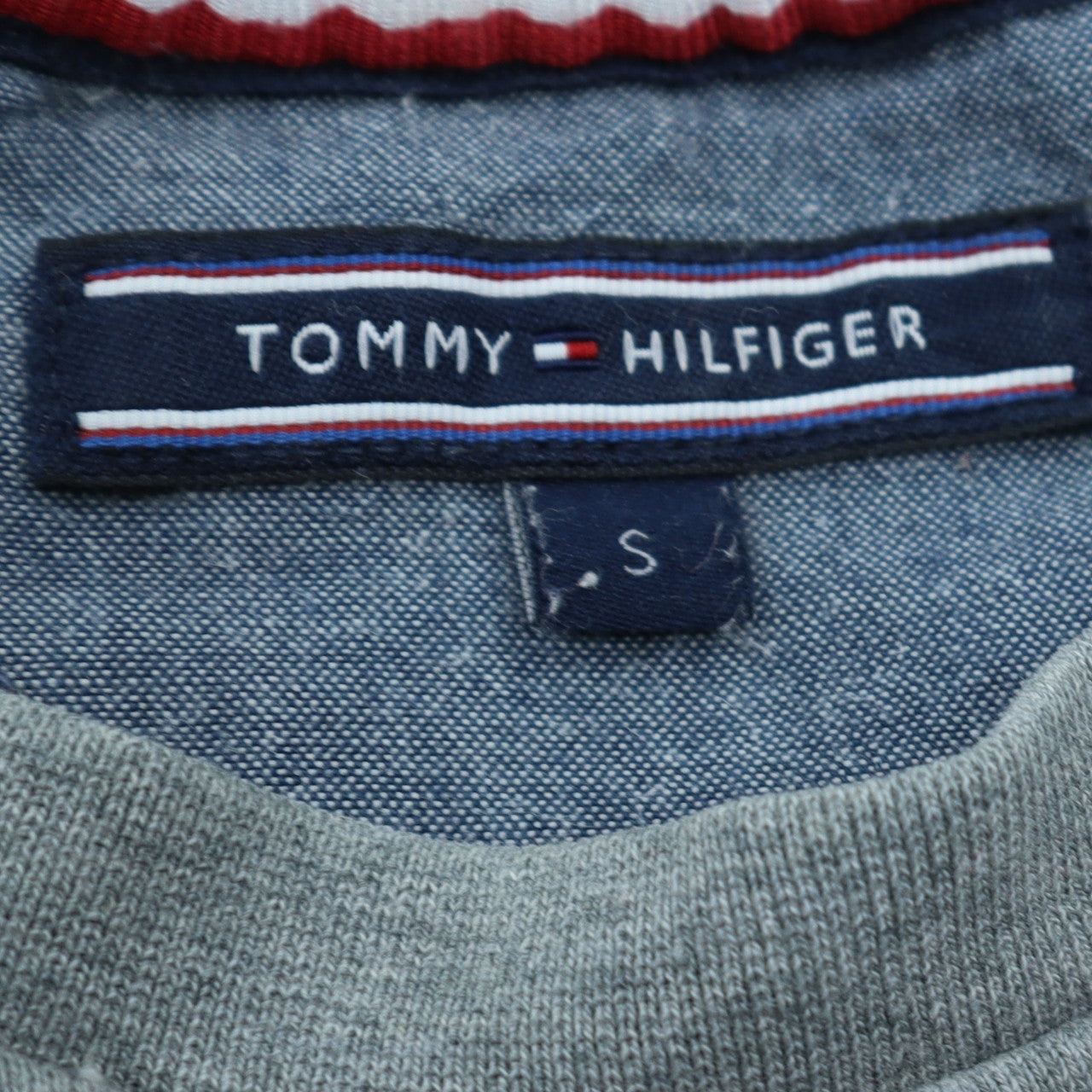 Tommy Hilfiger Men's Grey Small Crew Neck Pullover Sweatshirt