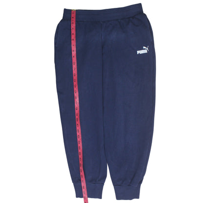 Back view of Puma Men's Blue Jogger Sweatpants M Regular Fit