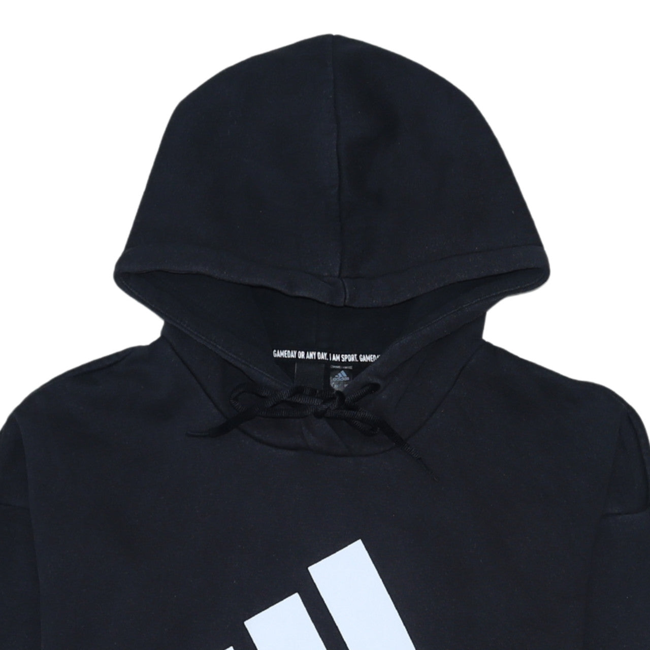 Adidas Womens Black XS Pullover Hoodie Sweatshirt with Logo
