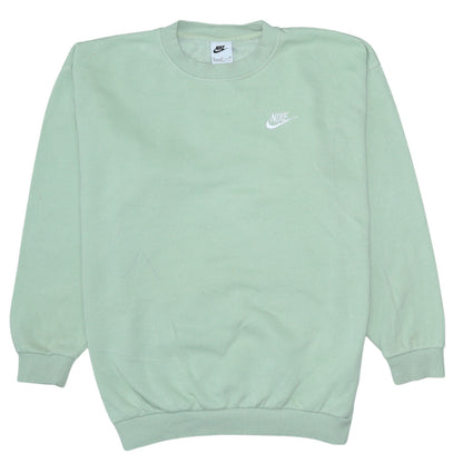 Additional front view of Nike boys’ green xl pullover sweatshirt crew neck fleece logo top