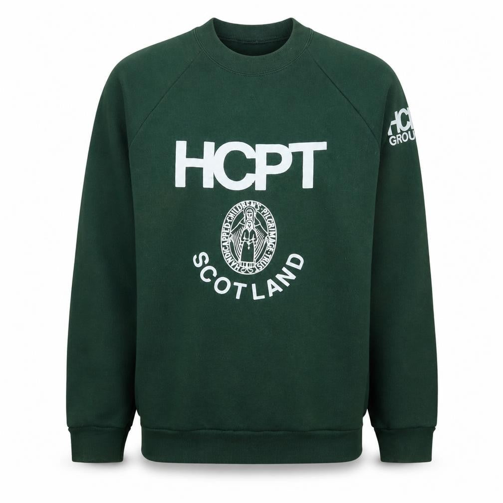 Fruit of the Loom Men’s Green HCPT Scotland Logo Pullover Sweatshirt L