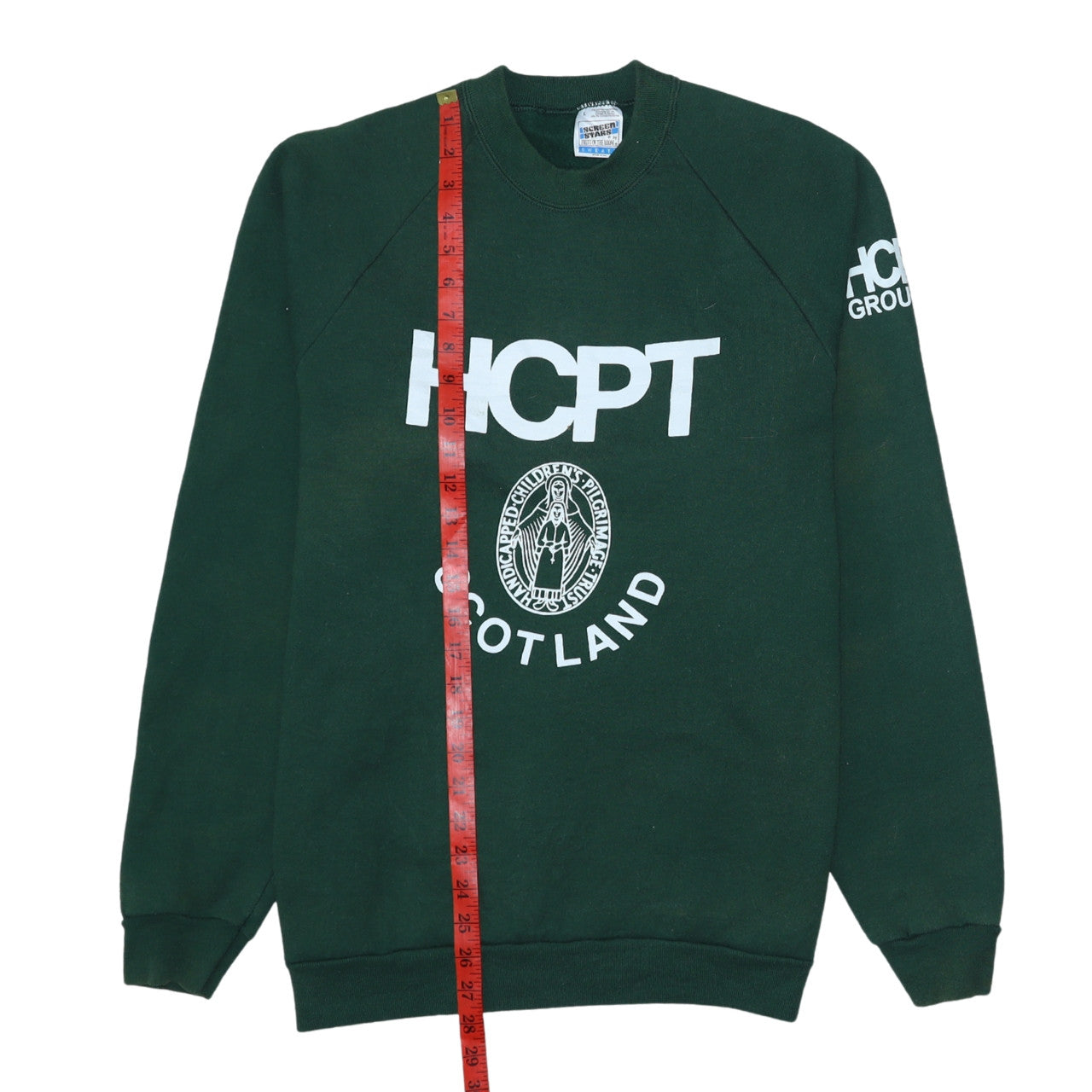 Fruit of the Loom Men’s Green HCPT Scotland Logo Pullover Sweatshirt L