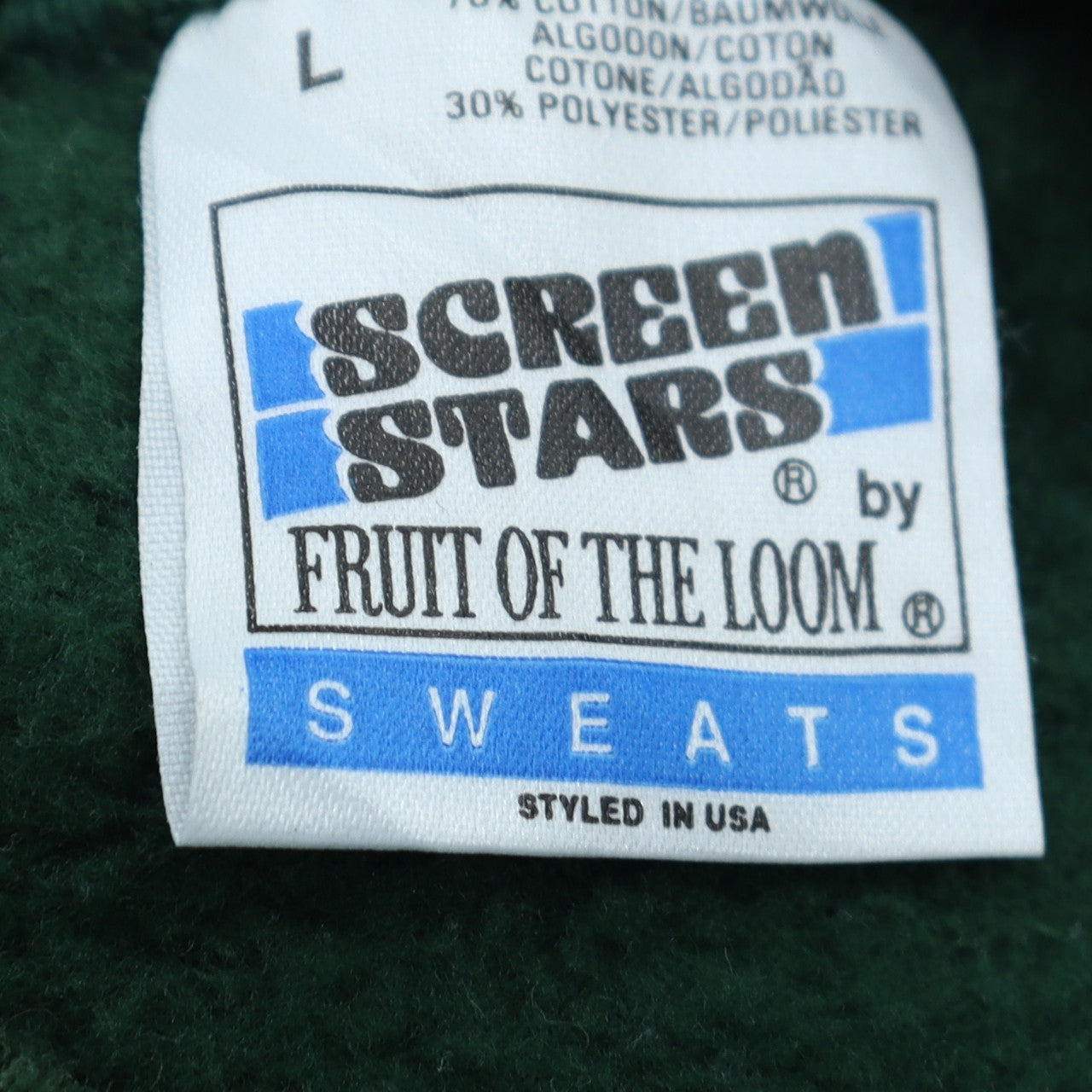 Fruit of the Loom Men’s Green HCPT Scotland Logo Pullover Sweatshirt L