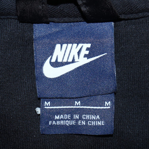 Nike Men's Black Full Zip Hoodie Size M Cotton Blend