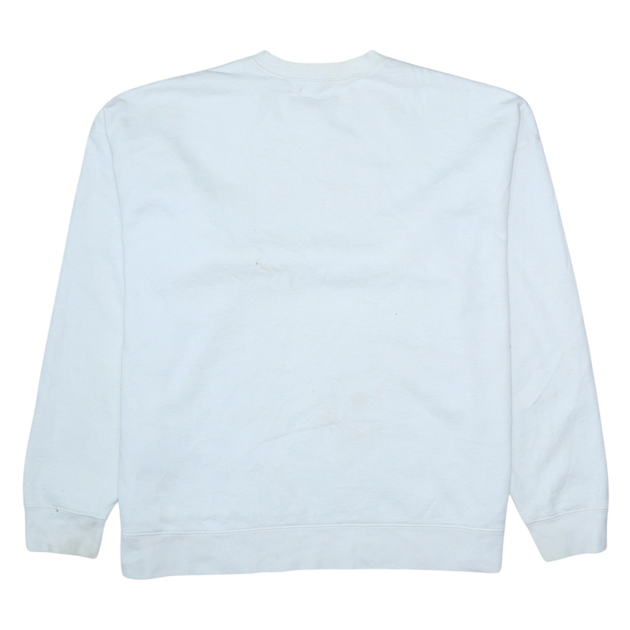 Levi's Line 8 Men's White XL Crew Neck Logo Sweatshirt