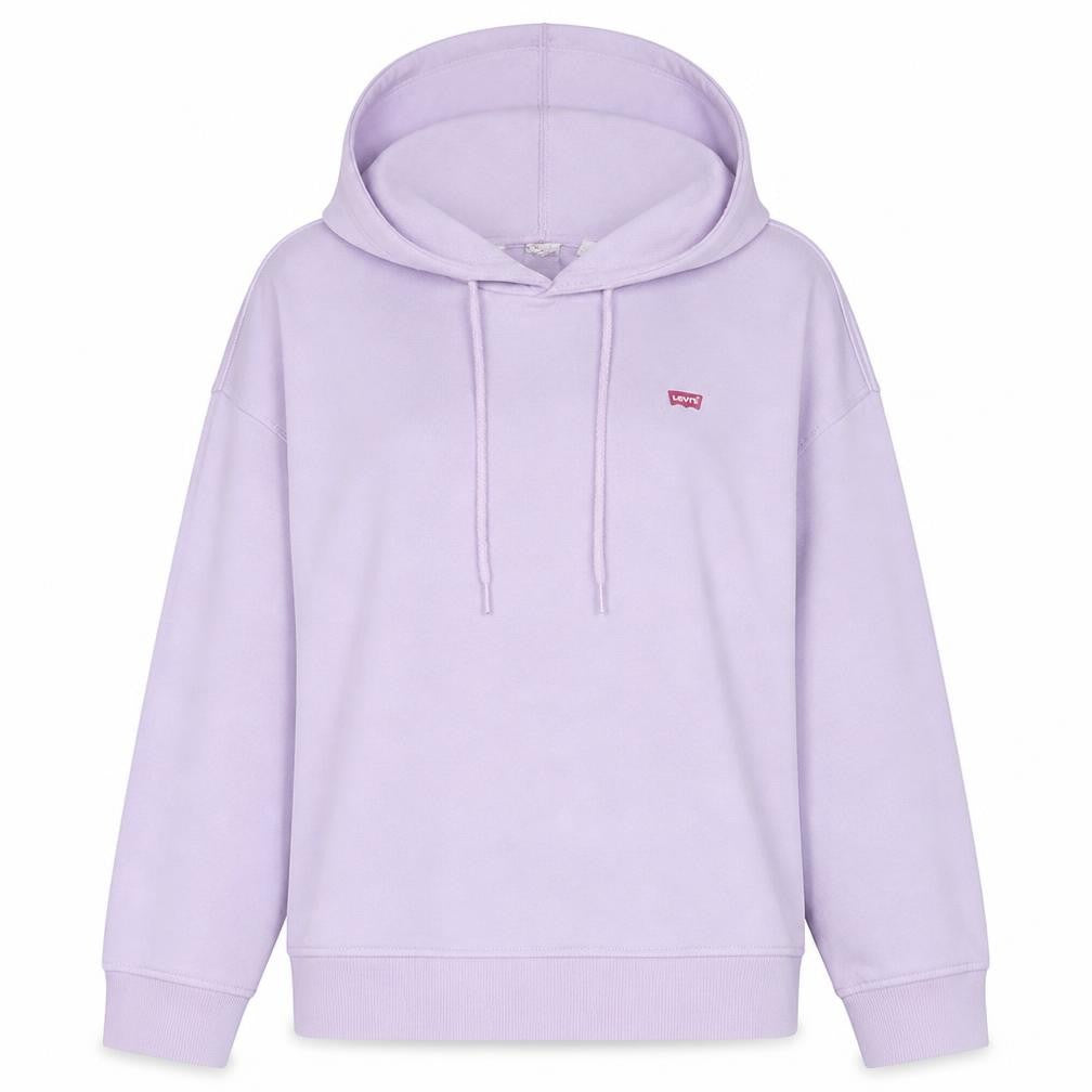 Levi's Womens Lilac Hoodie Medium Pullover Cotton Blend Casual