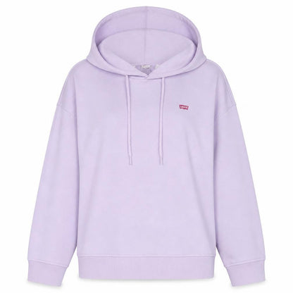 Levi's Womens Lilac Hoodie Medium Pullover Cotton Blend Casual