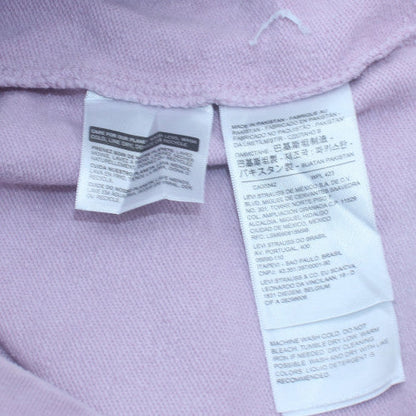 Levi's Womens Lilac Hoodie Medium Pullover Cotton Blend Casual