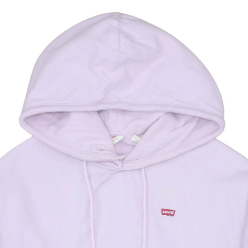 Levi's Womens Lilac Hoodie Medium Pullover Cotton Blend Casual