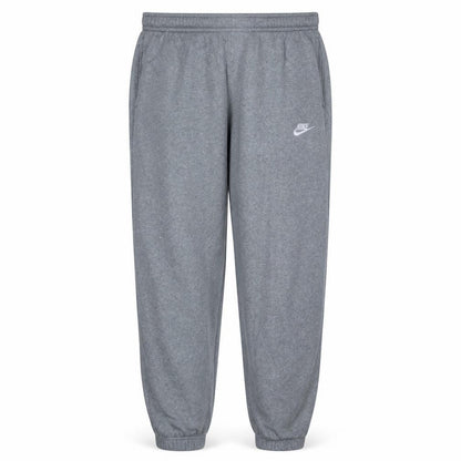 Nike Men Grey Fleece Sweatpants M Regular Fit Elastic Waist