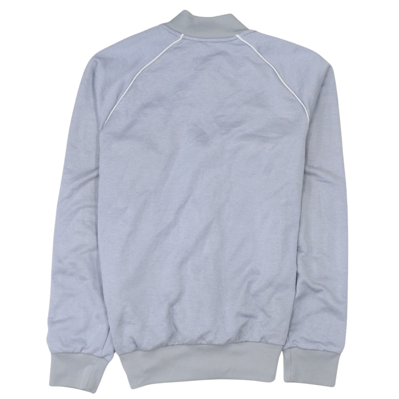 Adidas Men's Grey Full Zip Logo Sweatshirt Size S