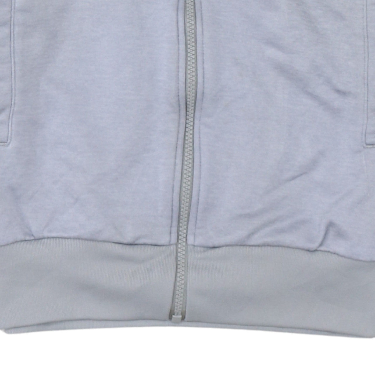 Adidas Men's Grey Full Zip Logo Sweatshirt Size S