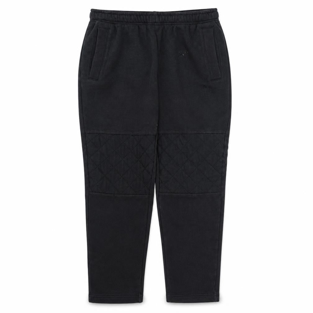 adidas Men’s Black 2XL Quilted Fleece Jogger Trousers