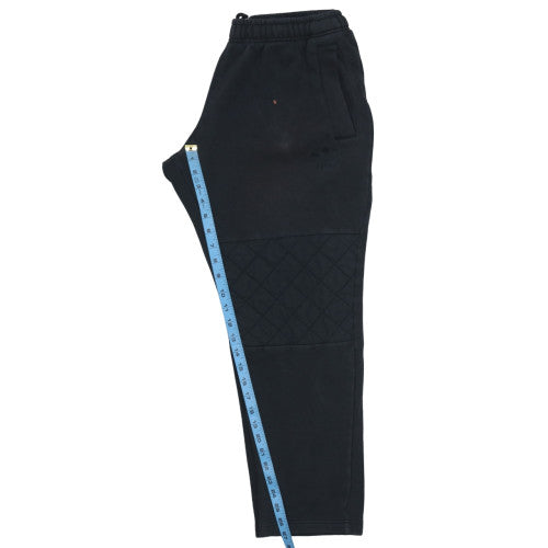 adidas Men’s Black 2XL Quilted Fleece Jogger Trousers