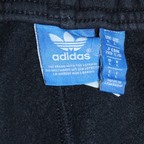 adidas Men’s Black 2XL Quilted Fleece Jogger Trousers