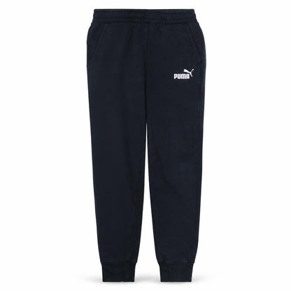 Front view of Puma Men’s Black Jogger Trousers S Regular Cotton Blend