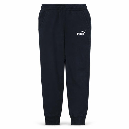 Front view of Puma Men’s Black Jogger Trousers S Regular Cotton Blend