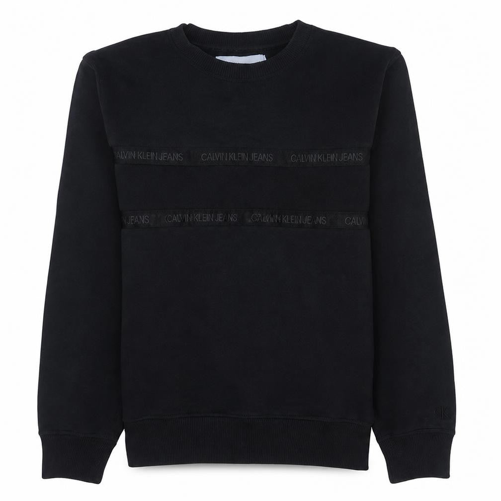 Calvin Klein Jeans Men's Black Crew Neck Pullover Sweatshirt M