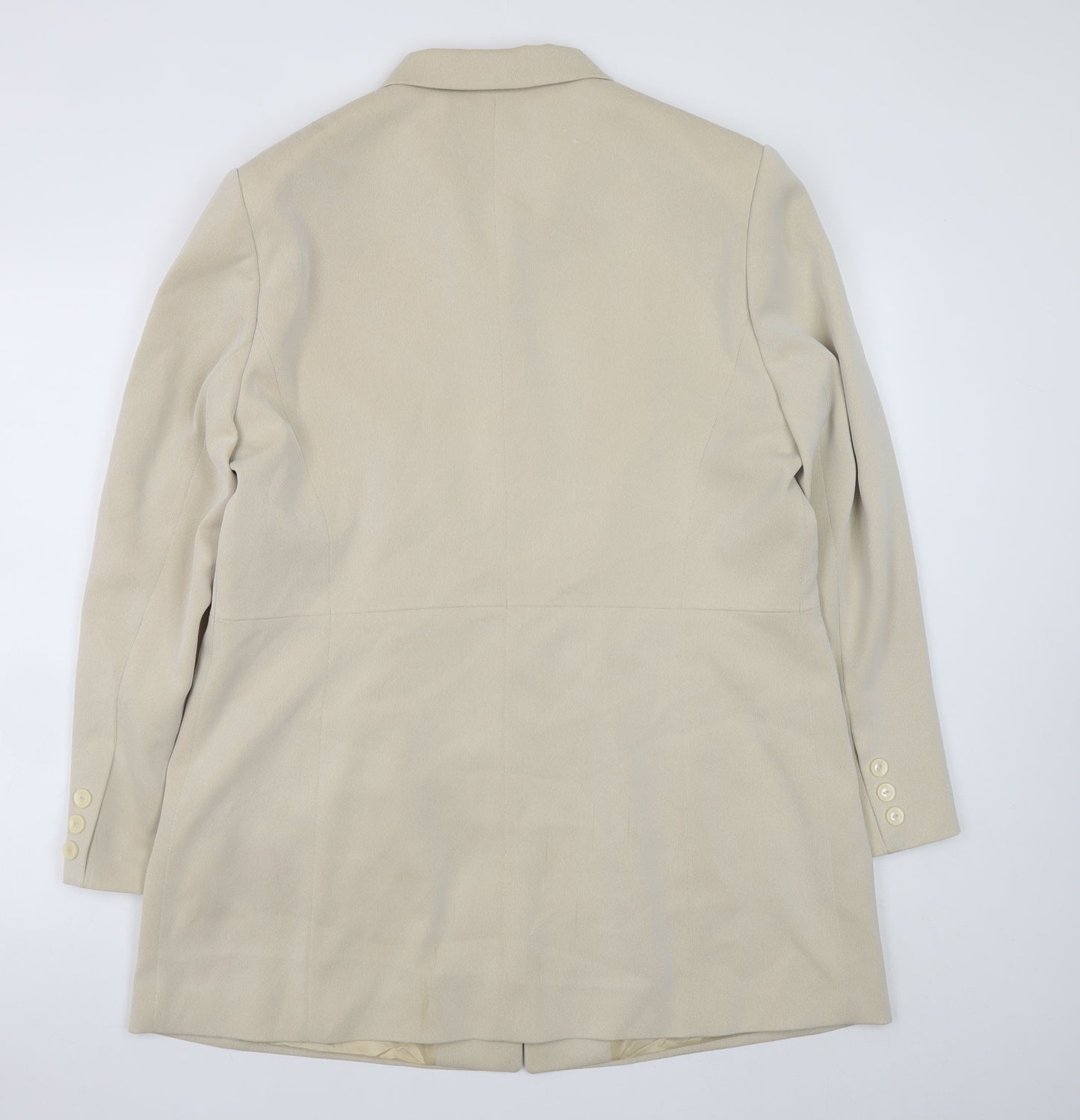 Gerry Weber Women’s Beige Blazer Jacket Size 18 Long Classic Lined
